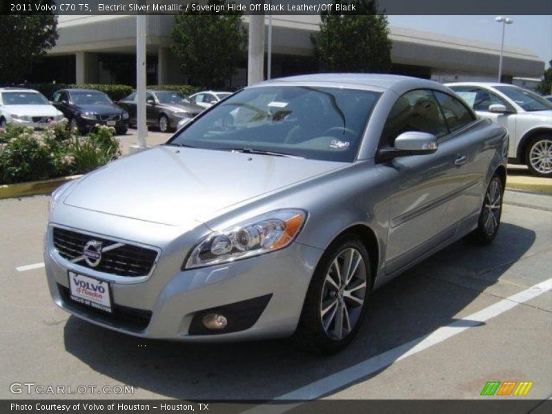 Electric Silver Metallic / Soverign Hide Off Black Leather/Off Black 2011 Volvo C70 T5