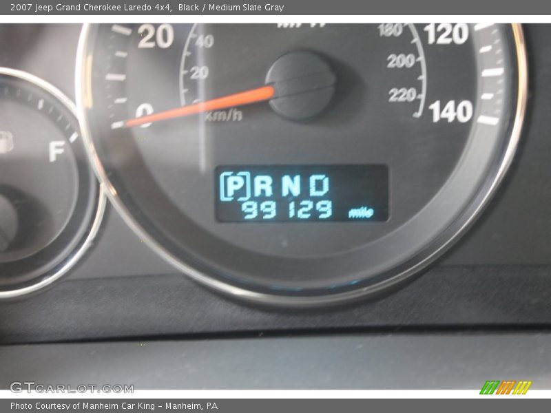 Black / Medium Slate Gray 2007 Jeep Grand Cherokee Laredo 4x4