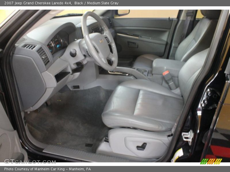 Black / Medium Slate Gray 2007 Jeep Grand Cherokee Laredo 4x4