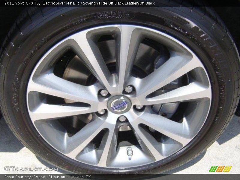 Electric Silver Metallic / Soverign Hide Off Black Leather/Off Black 2011 Volvo C70 T5