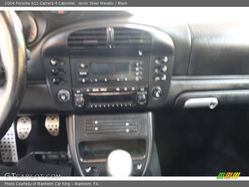 Arctic Silver Metallic / Black 2004 Porsche 911 Carrera 4 Cabriolet