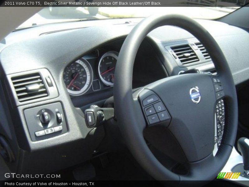 Electric Silver Metallic / Soverign Hide Off Black Leather/Off Black 2011 Volvo C70 T5