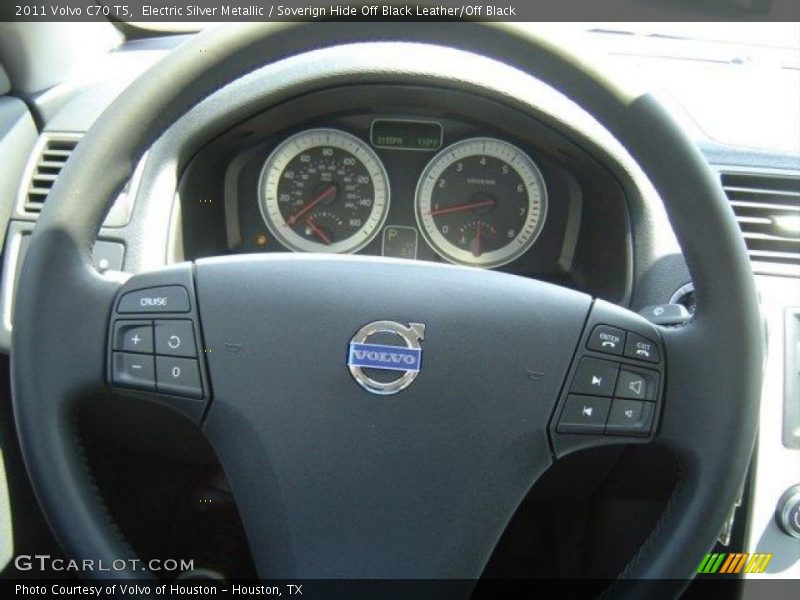 Electric Silver Metallic / Soverign Hide Off Black Leather/Off Black 2011 Volvo C70 T5