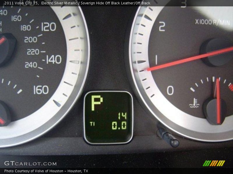 Electric Silver Metallic / Soverign Hide Off Black Leather/Off Black 2011 Volvo C70 T5
