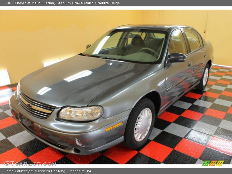 Medium Gray Metallic / Neutral Beige 2003 Chevrolet Malibu Sedan