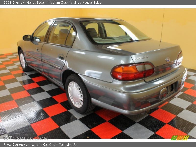 Medium Gray Metallic / Neutral Beige 2003 Chevrolet Malibu Sedan