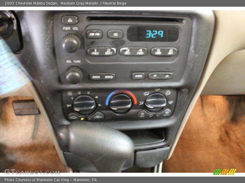 Medium Gray Metallic / Neutral Beige 2003 Chevrolet Malibu Sedan