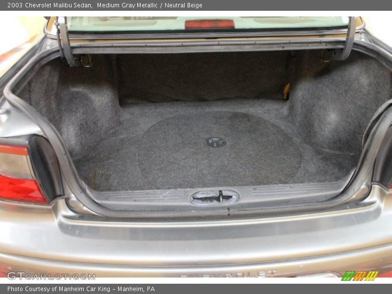 Medium Gray Metallic / Neutral Beige 2003 Chevrolet Malibu Sedan