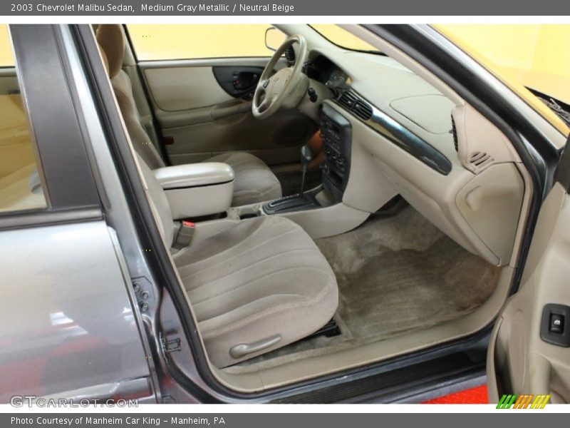 Medium Gray Metallic / Neutral Beige 2003 Chevrolet Malibu Sedan