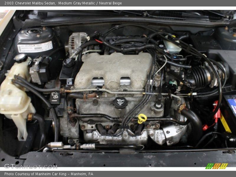 Medium Gray Metallic / Neutral Beige 2003 Chevrolet Malibu Sedan