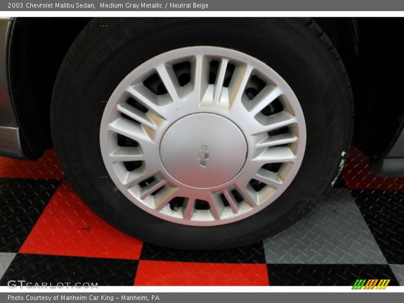 Medium Gray Metallic / Neutral Beige 2003 Chevrolet Malibu Sedan