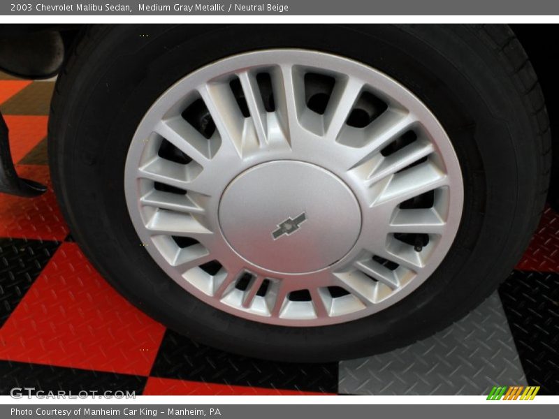 Medium Gray Metallic / Neutral Beige 2003 Chevrolet Malibu Sedan