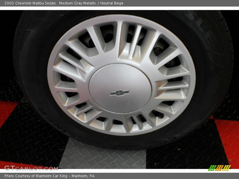 Medium Gray Metallic / Neutral Beige 2003 Chevrolet Malibu Sedan