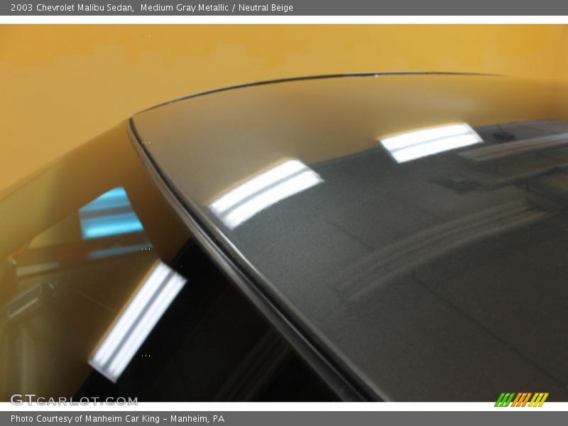 Medium Gray Metallic / Neutral Beige 2003 Chevrolet Malibu Sedan