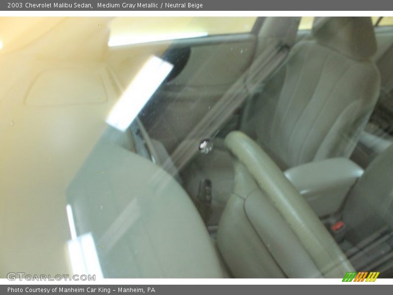 Medium Gray Metallic / Neutral Beige 2003 Chevrolet Malibu Sedan