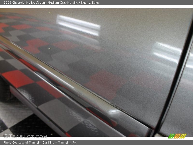 Medium Gray Metallic / Neutral Beige 2003 Chevrolet Malibu Sedan