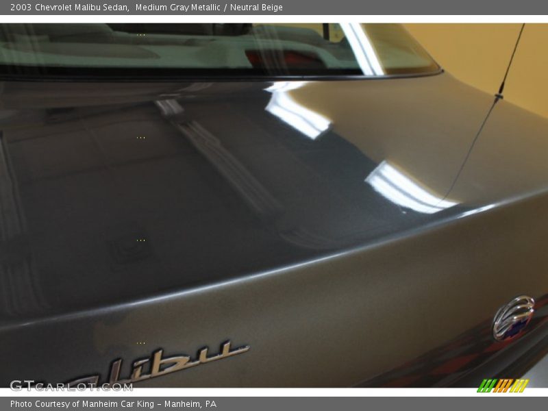 Medium Gray Metallic / Neutral Beige 2003 Chevrolet Malibu Sedan