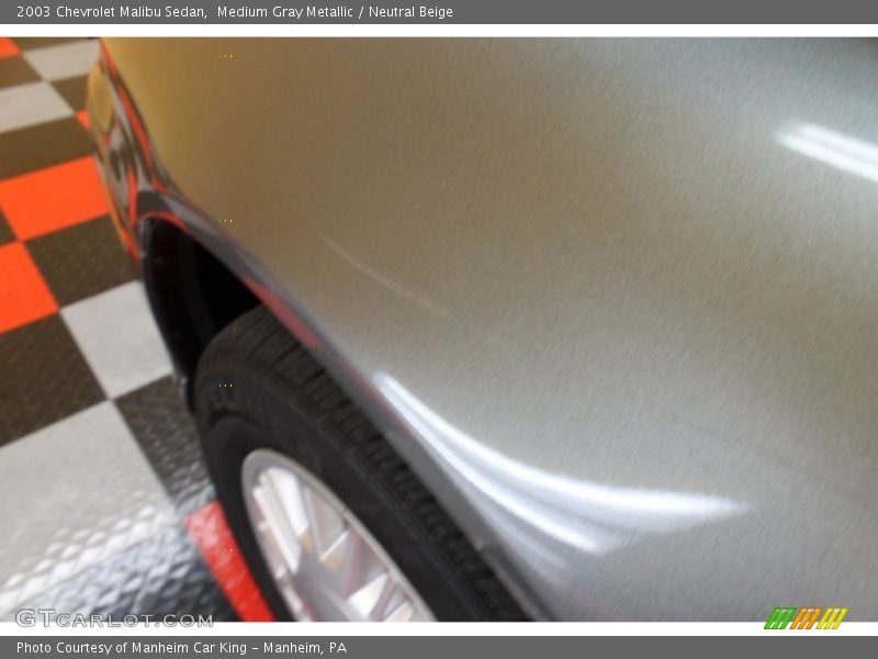 Medium Gray Metallic / Neutral Beige 2003 Chevrolet Malibu Sedan
