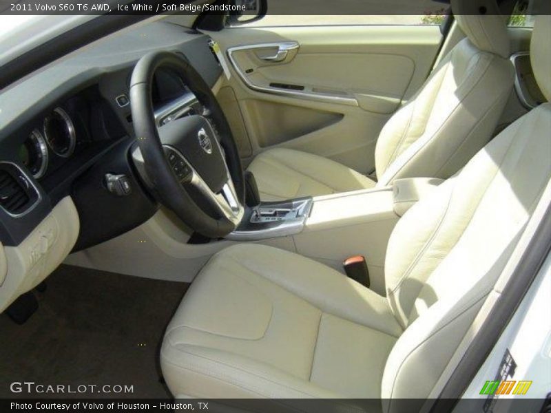 Ice White / Soft Beige/Sandstone 2011 Volvo S60 T6 AWD