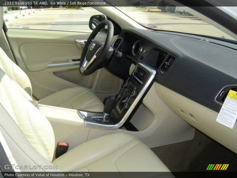 Ice White / Soft Beige/Sandstone 2011 Volvo S60 T6 AWD