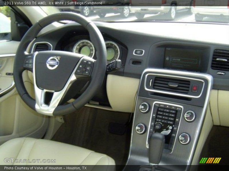Ice White / Soft Beige/Sandstone 2011 Volvo S60 T6 AWD