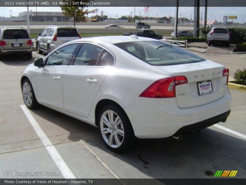 Ice White / Soft Beige/Sandstone 2011 Volvo S60 T6 AWD