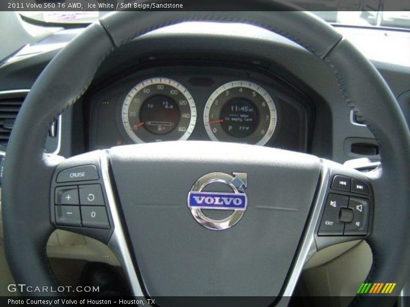 Ice White / Soft Beige/Sandstone 2011 Volvo S60 T6 AWD