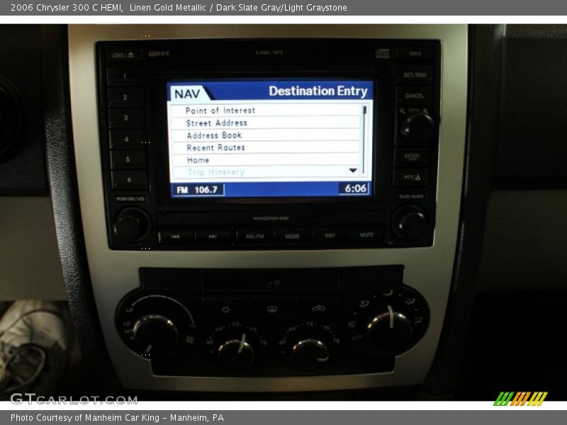 Linen Gold Metallic / Dark Slate Gray/Light Graystone 2006 Chrysler 300 C HEMI