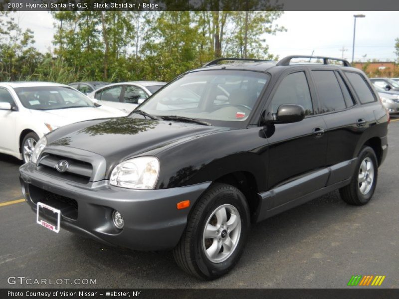 Black Obsidian / Beige 2005 Hyundai Santa Fe GLS