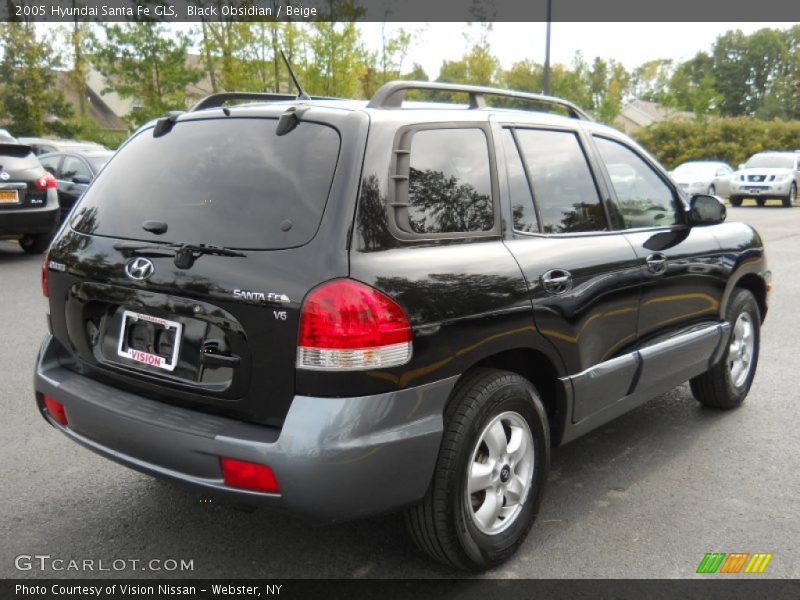 Black Obsidian / Beige 2005 Hyundai Santa Fe GLS