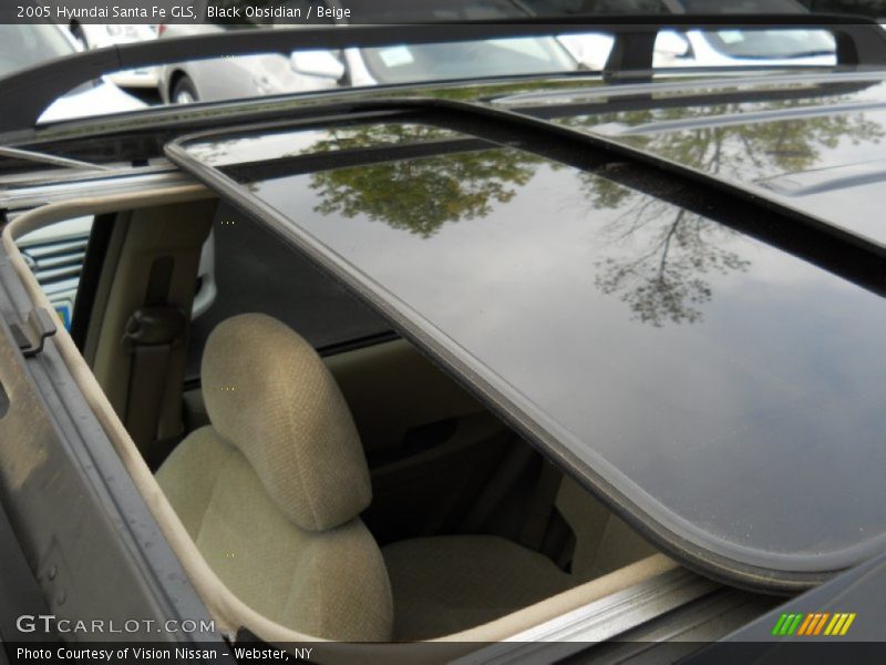 Black Obsidian / Beige 2005 Hyundai Santa Fe GLS