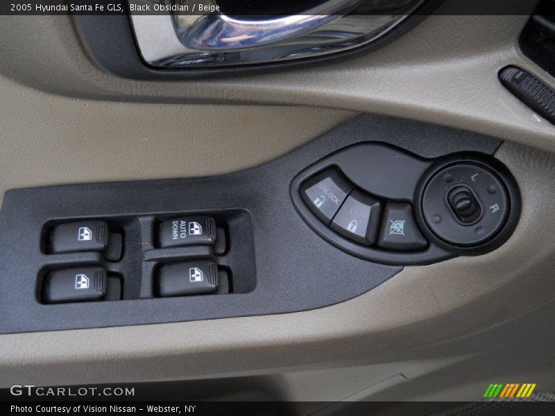 Black Obsidian / Beige 2005 Hyundai Santa Fe GLS