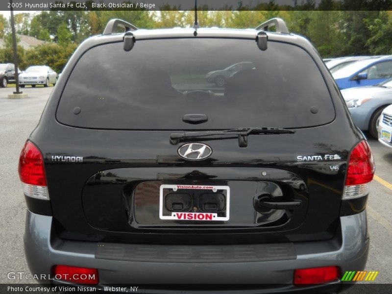 Black Obsidian / Beige 2005 Hyundai Santa Fe GLS