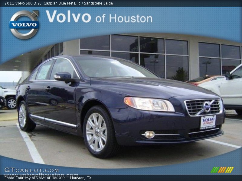 Caspian Blue Metallic / Sandstone Beige 2011 Volvo S80 3.2