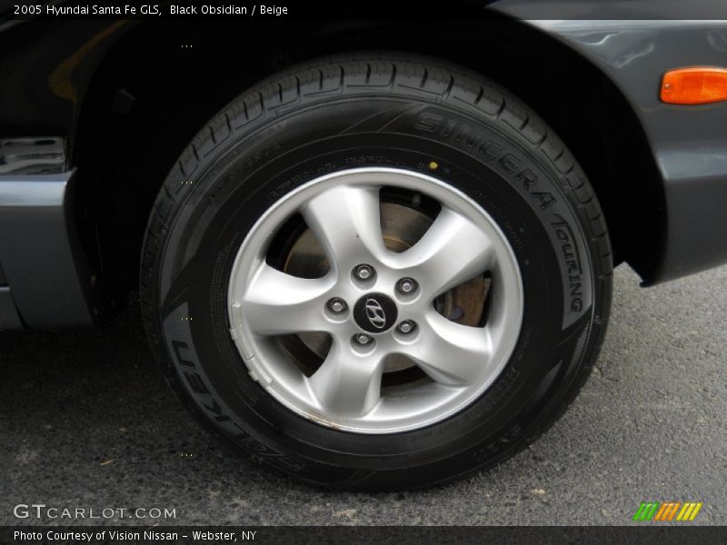 Black Obsidian / Beige 2005 Hyundai Santa Fe GLS