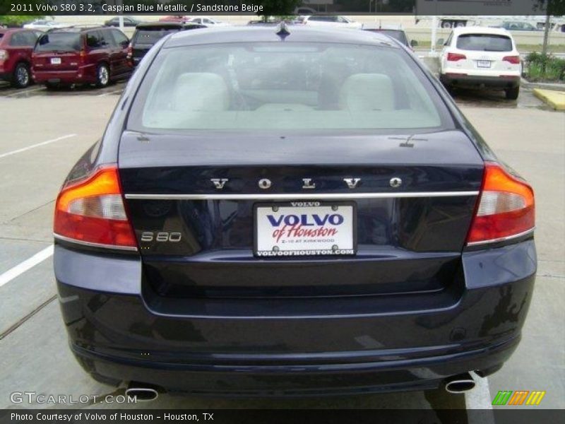 Caspian Blue Metallic / Sandstone Beige 2011 Volvo S80 3.2