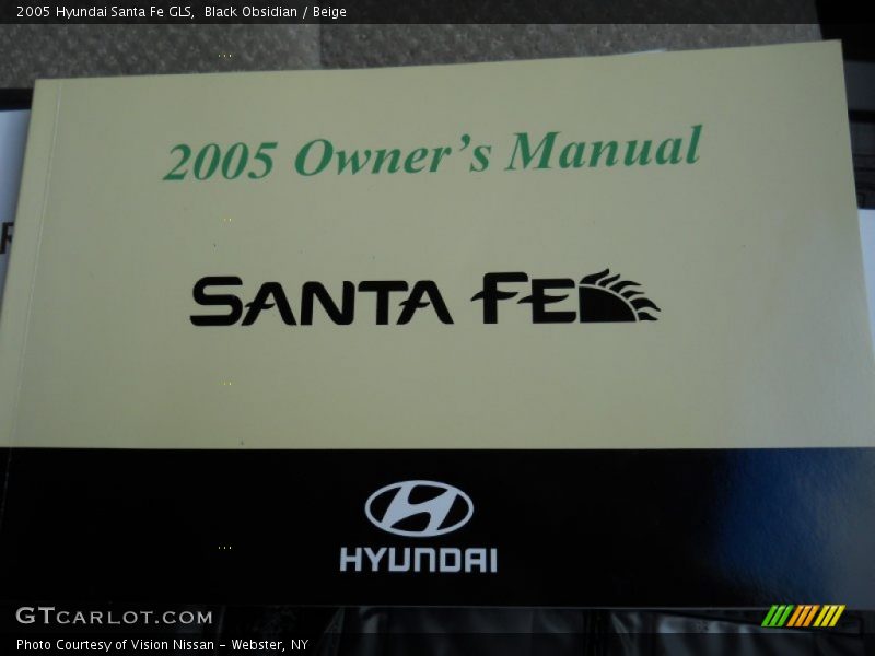 Black Obsidian / Beige 2005 Hyundai Santa Fe GLS