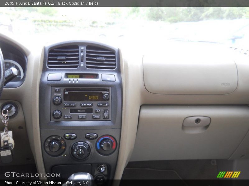Black Obsidian / Beige 2005 Hyundai Santa Fe GLS