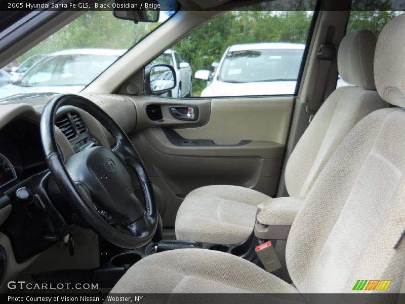 Black Obsidian / Beige 2005 Hyundai Santa Fe GLS