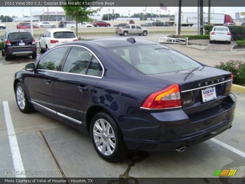 Caspian Blue Metallic / Sandstone Beige 2011 Volvo S80 3.2