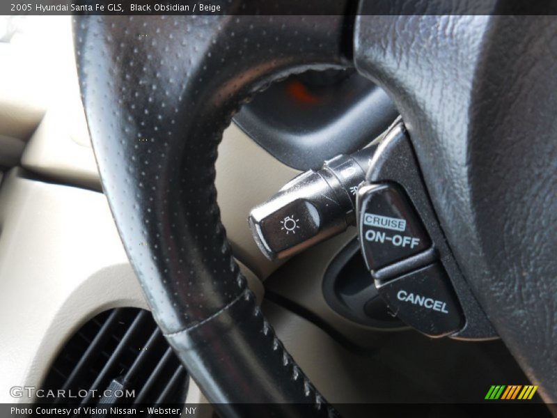 Black Obsidian / Beige 2005 Hyundai Santa Fe GLS