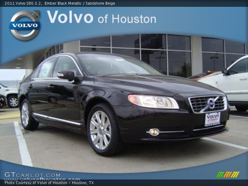 Ember Black Metallic / Sandstone Beige 2011 Volvo S80 3.2