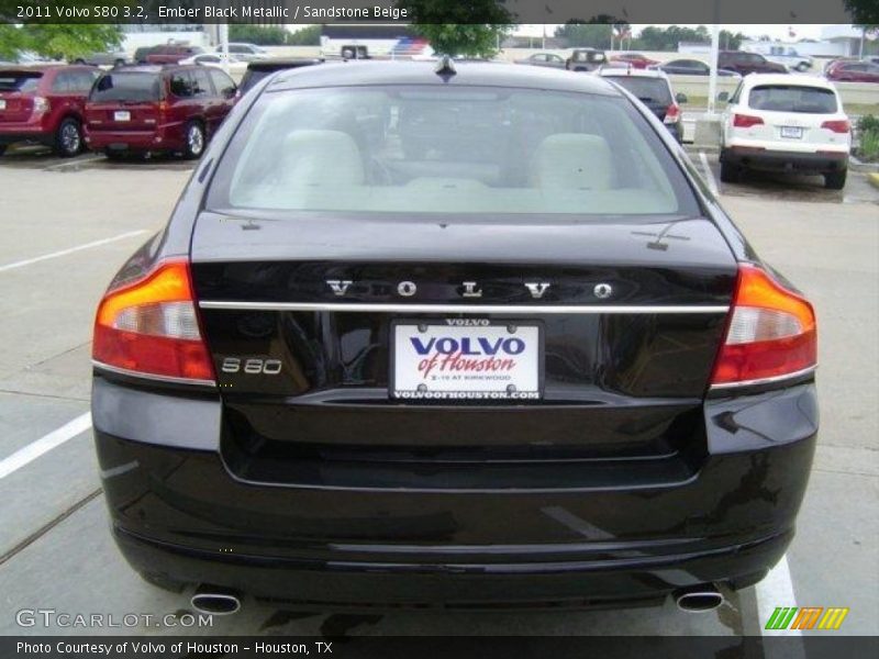 Ember Black Metallic / Sandstone Beige 2011 Volvo S80 3.2