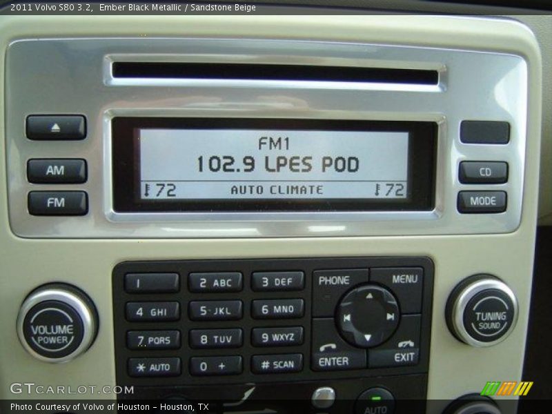 Ember Black Metallic / Sandstone Beige 2011 Volvo S80 3.2
