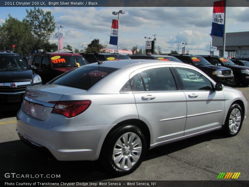 Bright Silver Metallic / Black 2011 Chrysler 200 LX