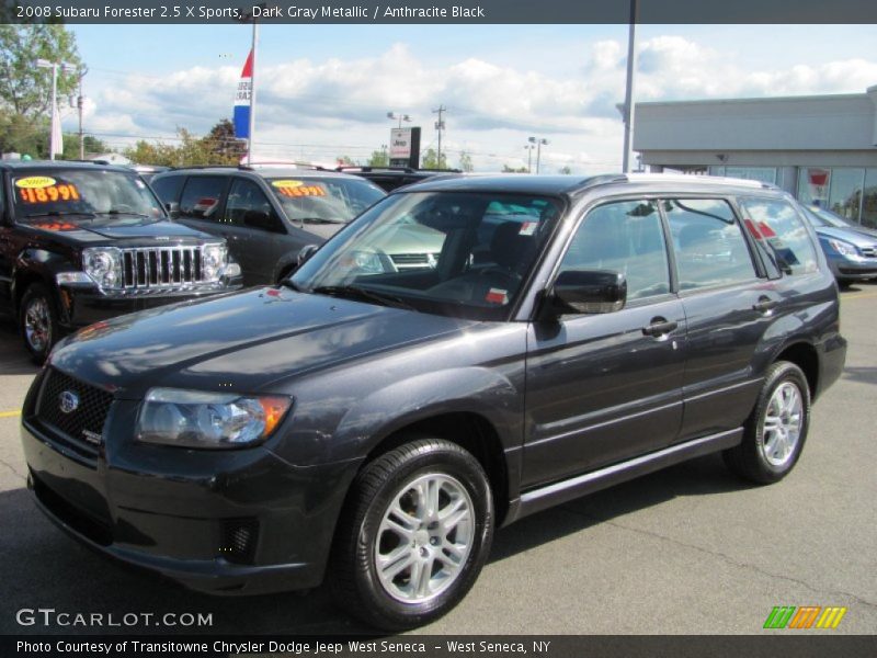 Dark Gray Metallic / Anthracite Black 2008 Subaru Forester 2.5 X Sports
