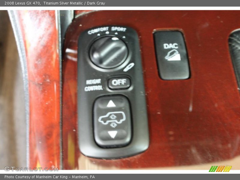 Titanium Silver Metallic / Dark Gray 2008 Lexus GX 470