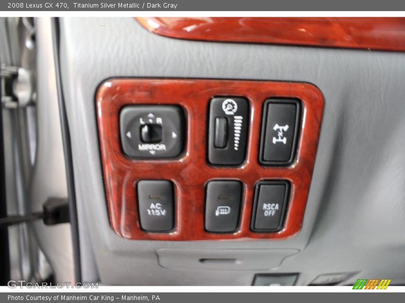 Titanium Silver Metallic / Dark Gray 2008 Lexus GX 470