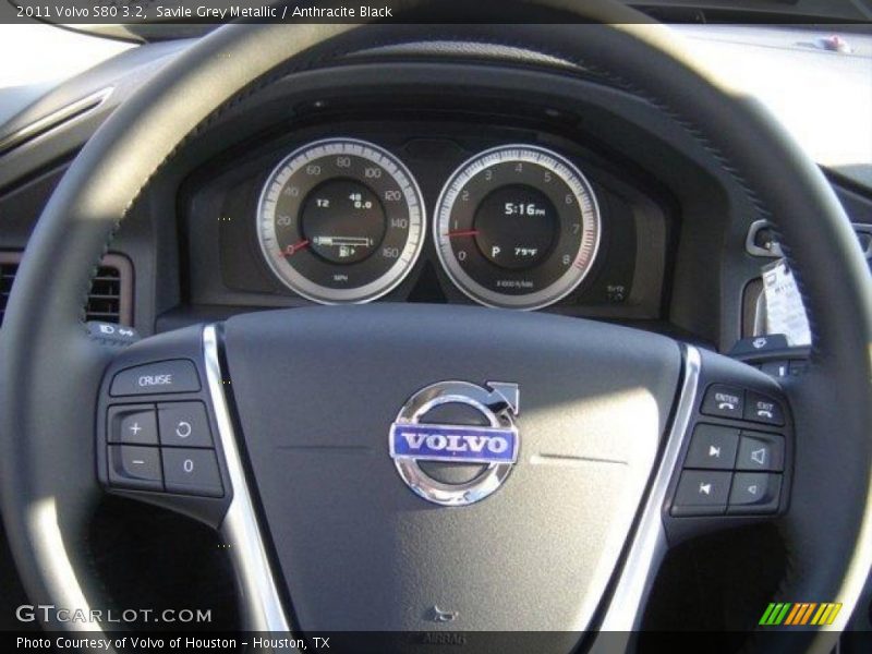 Savile Grey Metallic / Anthracite Black 2011 Volvo S80 3.2