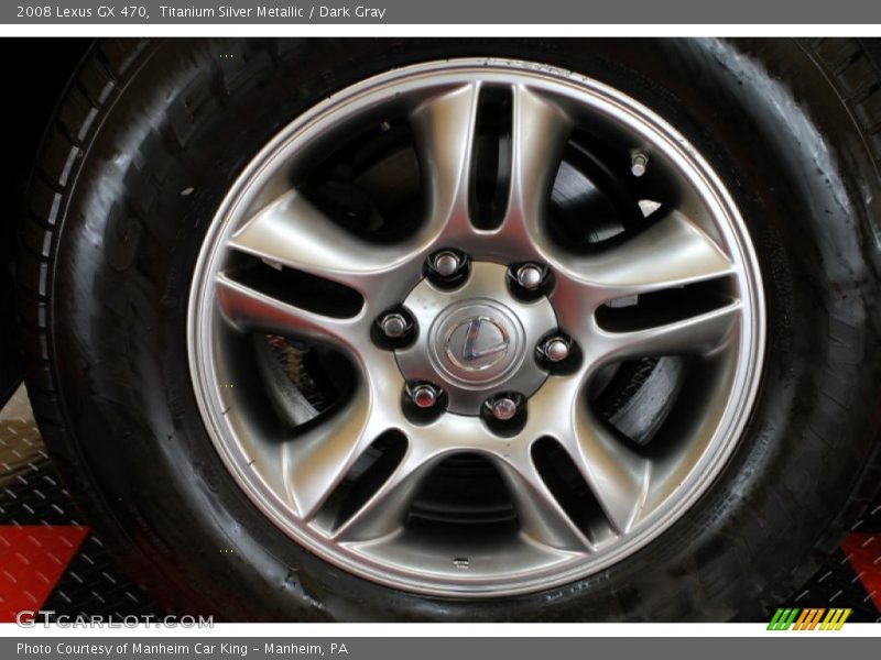 Titanium Silver Metallic / Dark Gray 2008 Lexus GX 470
